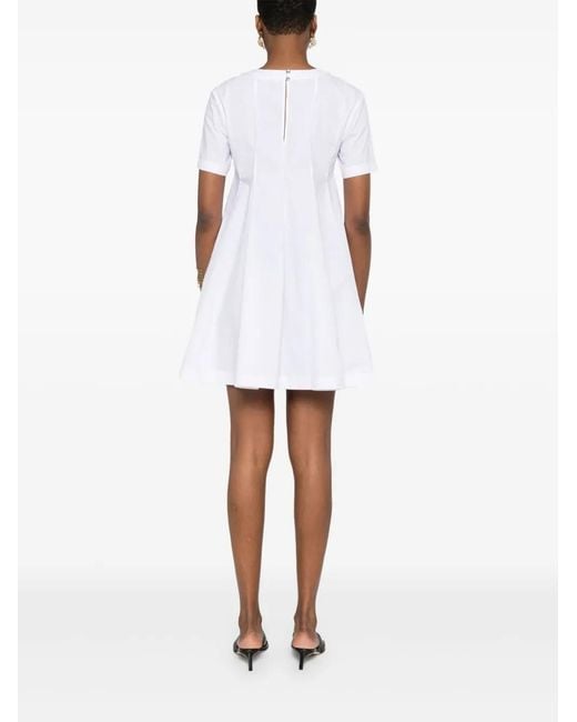 Patrizia Pepe White Cotton Mini Dress