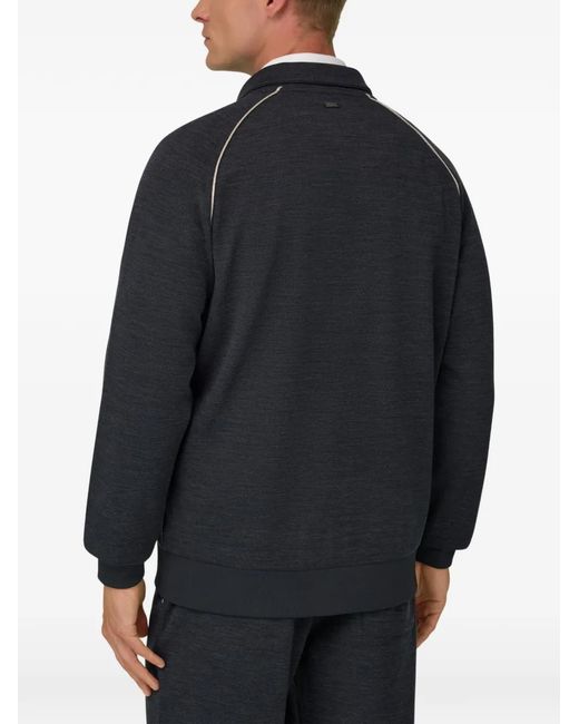 Boggi Blue Full-Zip Sweatshirt for men