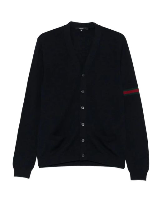 Gucci Button-fastening cardigan in Black für Herren