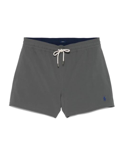 メンズ Polo Ralph Lauren Traveler トランクス水着 Gray