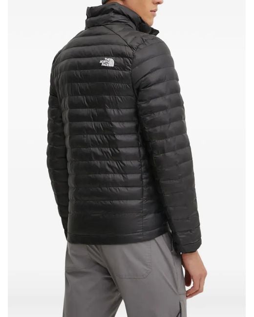 The North Face Gray Logo Quilted Jacket for men