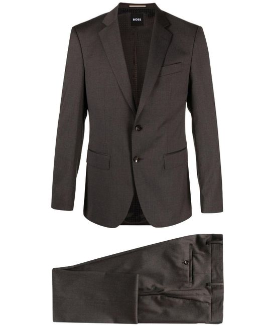 Boss Einreihiger Anzug in Black für Herren