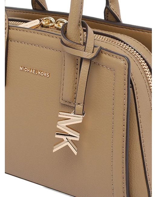 MICHAEL Michael Kors Laila ロゴチャーム ハンドバッグ S Natural