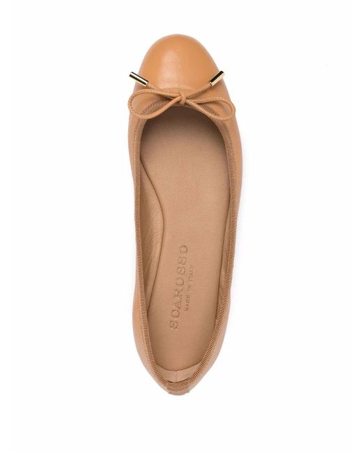 Scarosso Brown Carla Ballerina Shoes