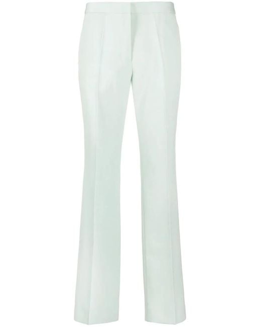 Jil Sander White Pressed-Crease Tailored Trousers