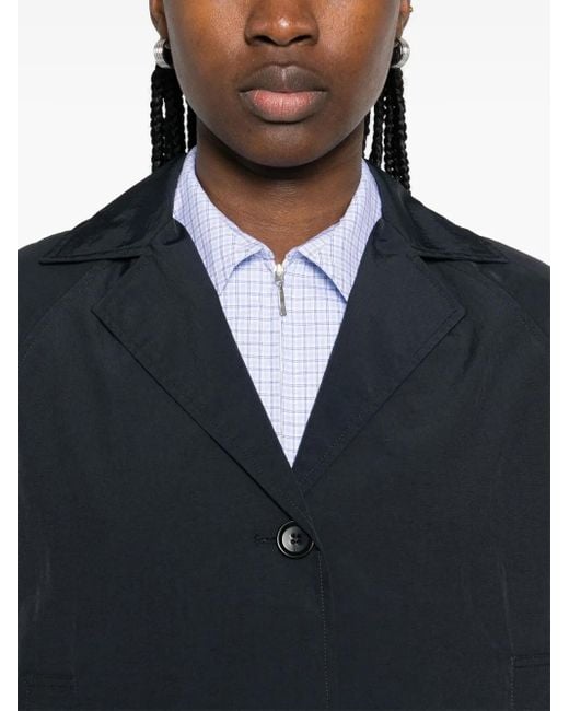 Aspesi Blue Twill-Weave Jacket