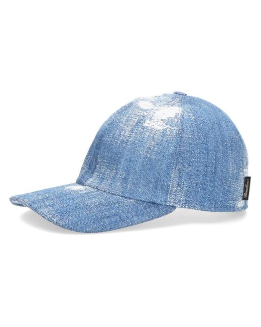 Cappello da baseball Hiker denim di Borsalino in Blue