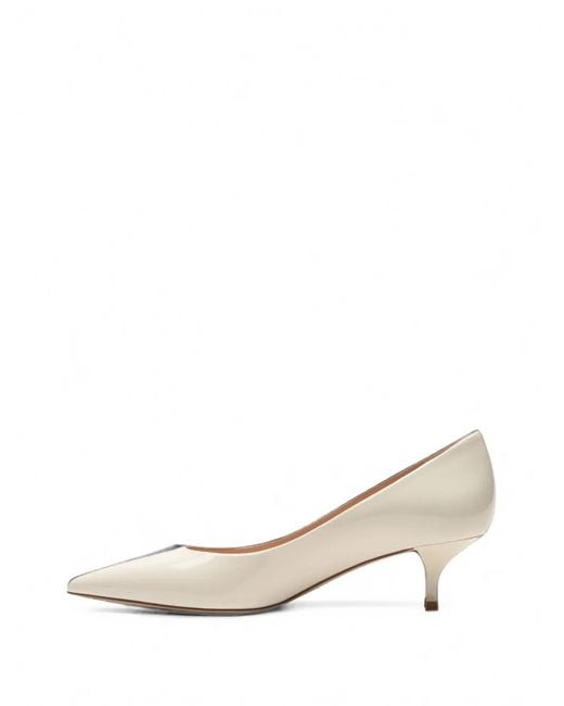 Stuart Weitzman White Stuart Power Pointed-Toe Pumps
