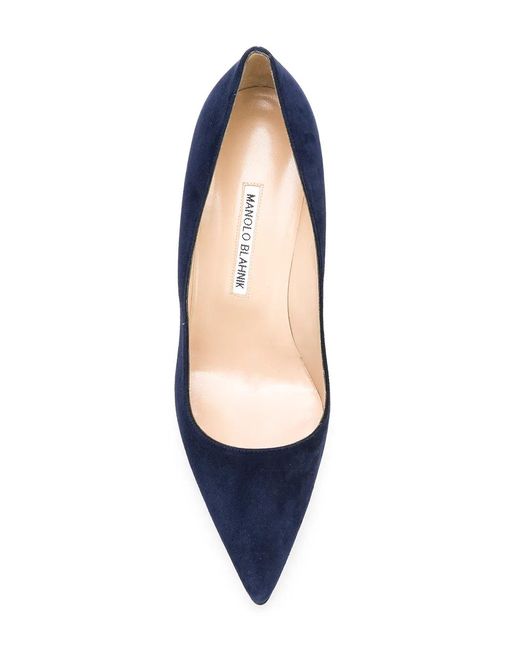 Manolo Blahnik Blue Bb Pointed-Toe Pumps