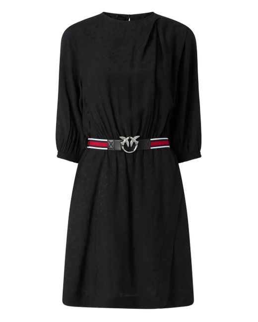 Pinko Surimi Belted Mini Dress in Black | Lyst