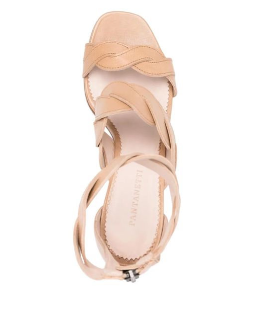 Pantanetti Pink 80Mm Suede Sandals