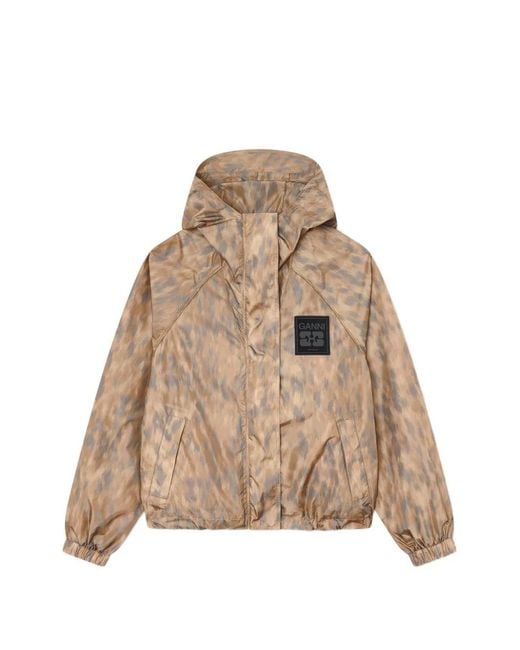 Ganni Natural Recycled Polyamide Jacket