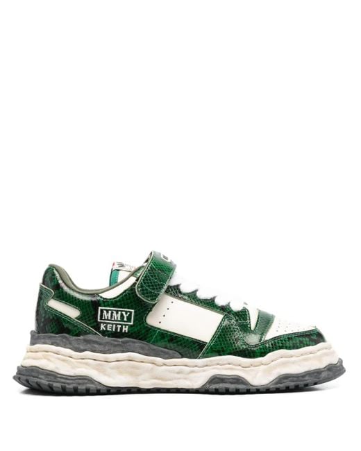 Sneakers Keith di Maison Mihara Yasuhiro in Green da Uomo
