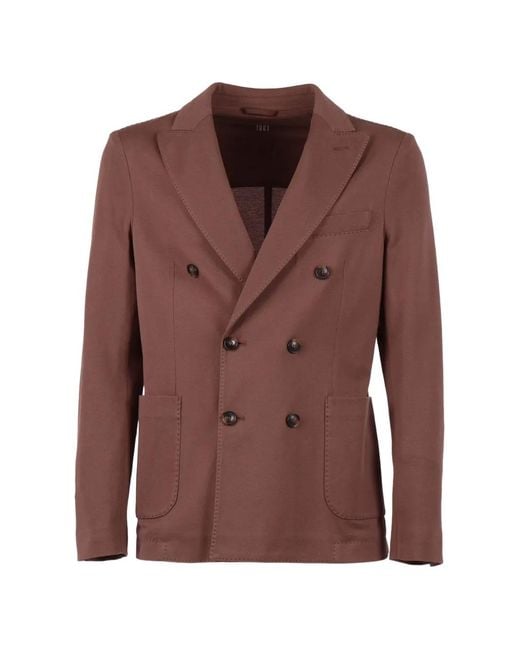 Chaqueta Con Doble Botonadura Circolo 1901 de hombre de color Brown