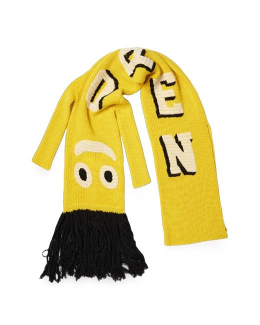 Doublet Yellow Air Dancer Embroidered Scarf
