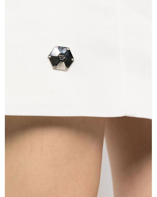 Philipp Plein White Mini Dress