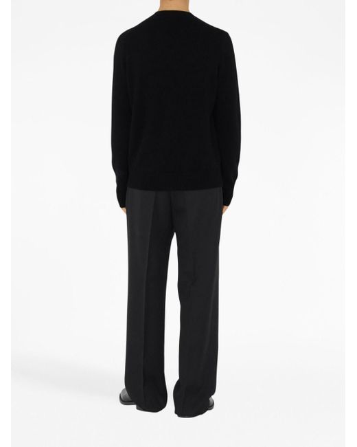 Burberry Black Long-sleeve Cashmere Jumper for men
