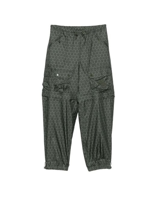 CECILIE BAHNSEN Green X The North Face Print Trousers