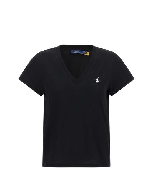 Polo Ralph Lauren Black Pony V-Neck T-Shirt