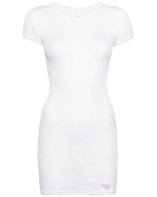 Alexander Wang White Short-Sleeve Loungewear Dress
