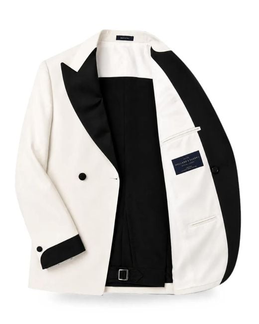 Franzese Collection White Costume À Veste À Boutonnière Croisée for men