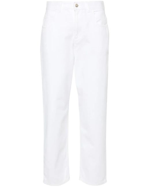 Moncler White High Waisted Jeans
