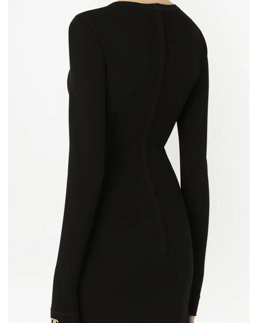 Dolce & Gabbana ストレッチジャージードレス Black