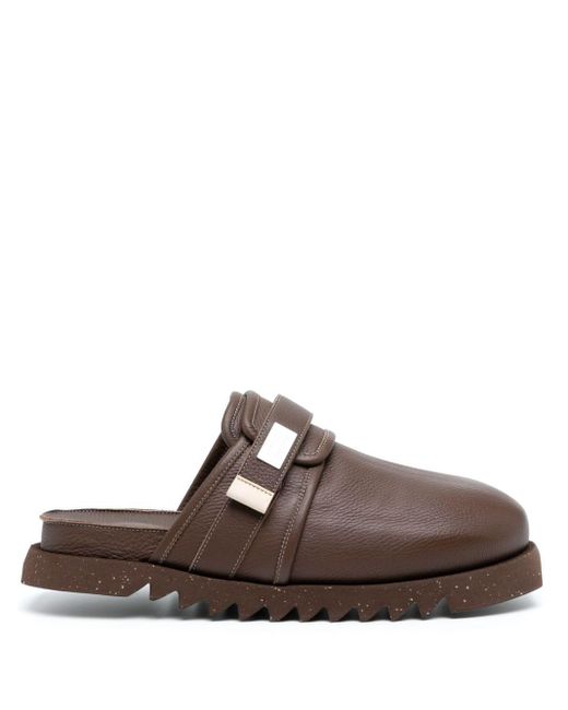 Suicoke Brown X Marsell Zavo Leather Mules for men