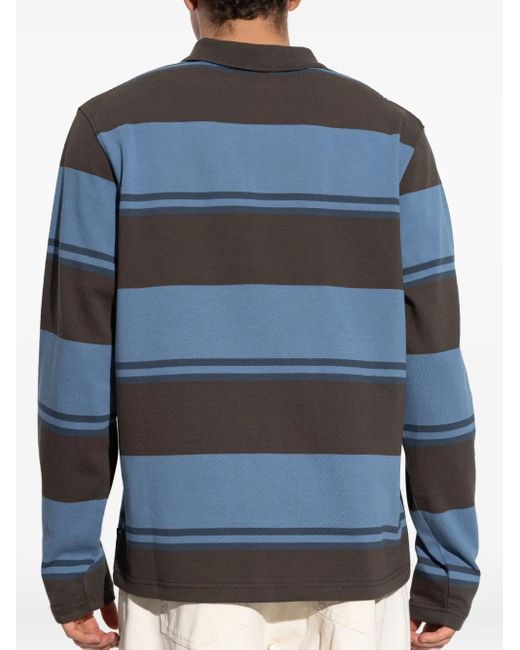 Polo Rayé À Manches Longues Samsøe & Samsøe pour homme en coloris Blue