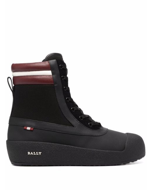 Bally Black Chunky-sole Ankle Boots for men
