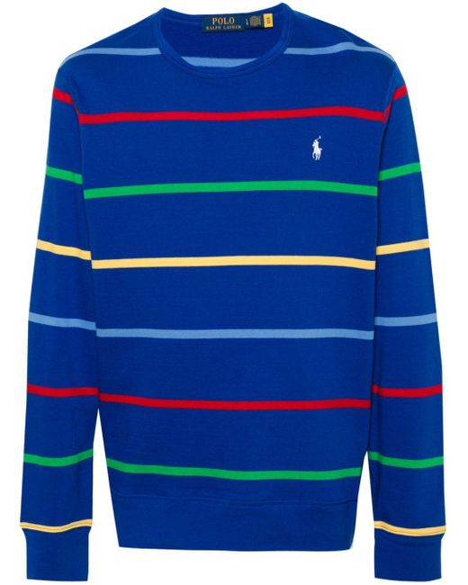 Polo Ralph Lauren Blue Polo Pony-motif Sweatshirt for men
