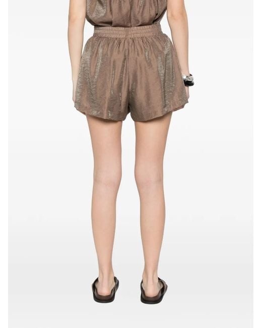 ELEH Brown Elasticated Shorts