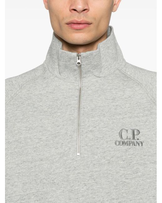 メンズ C P Company ロゴ スウェットシャツ Gray