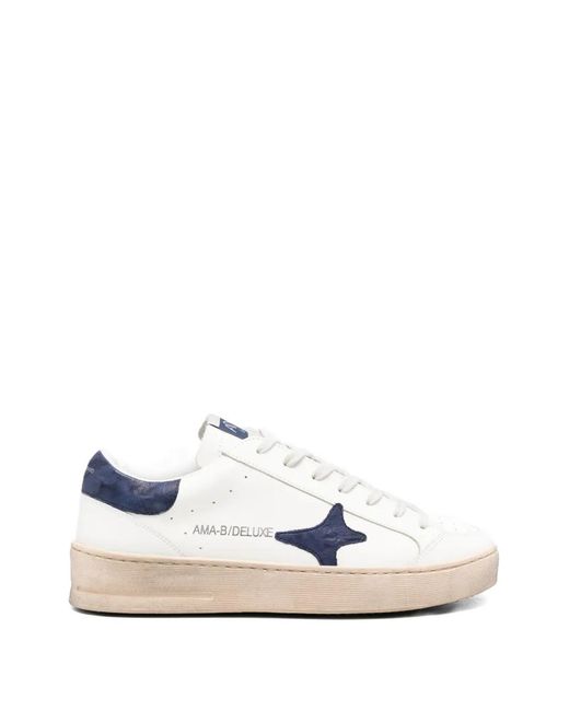AMA BRAND White Motif-Detail Sneakers for men