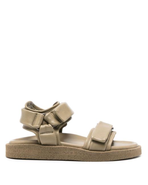 Officine Creative Metallic Inner Touch-strap Leather Sandals