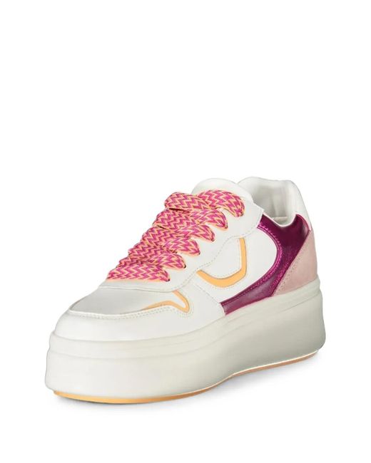 Blauer Pink Platform Leather Sneakers