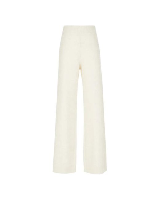 Fabiana Filippi White Sequin-Embellished Trousers