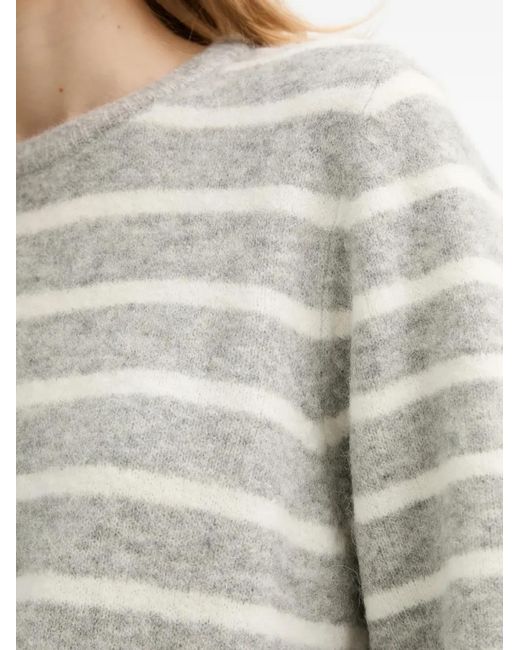 Pull Alphagz Rayures Gestuz en coloris Gray