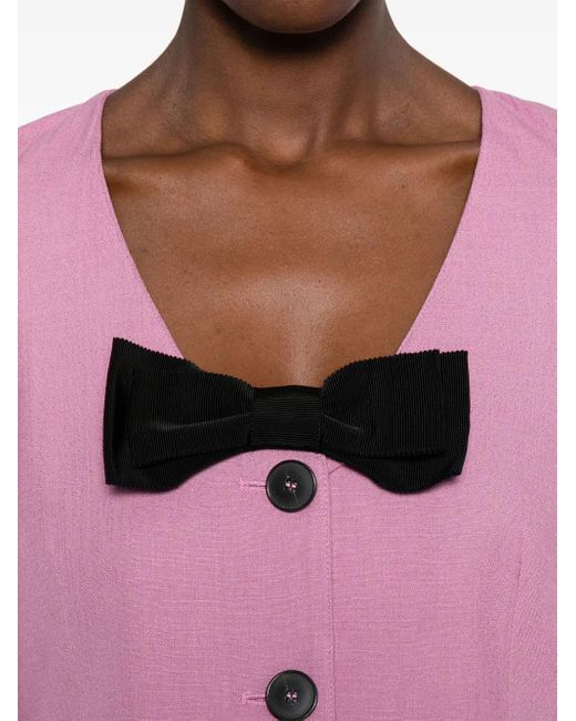 Baum und Pferdgarten Pink Bow-Detailing Jacket