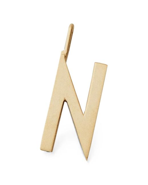 Design Letters Natural N Letter-Pendant Necklace