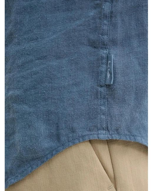 Camisa con botones multicolor Paul Smith de hombre de color Blue