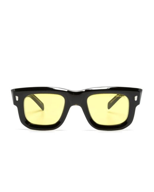 Cutler & Gross Natural Rectangle-Frame Tinted Sunglasses
