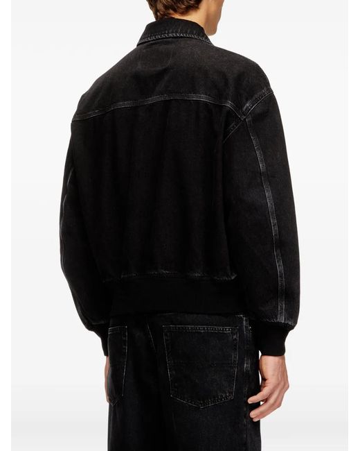 DIESEL Black D-Kurz Denim Jacket