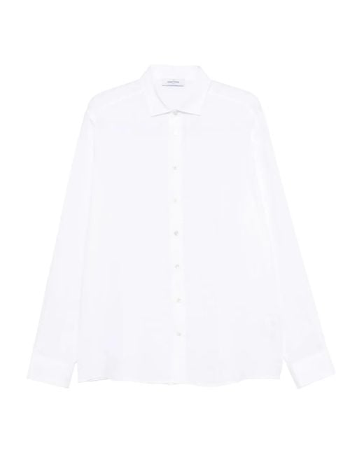 メンズ Gran Sasso ロングスリーブ シャツ White