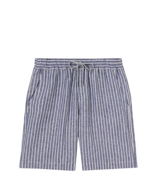 Fedeli Blue Short Rayé Alfa for men