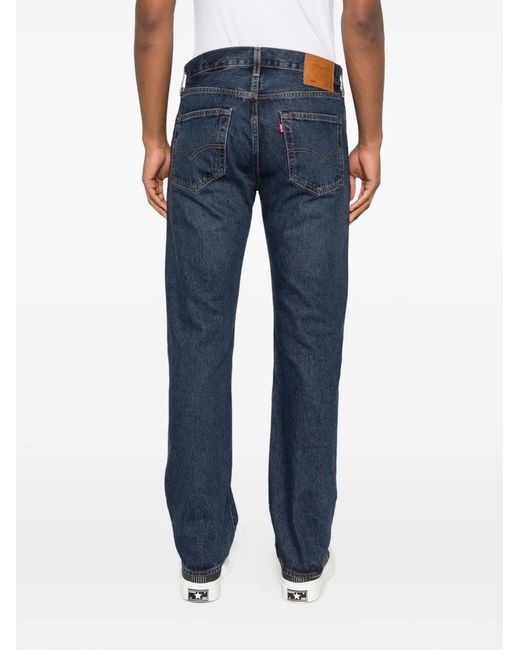 Levi's Blue 501 Buttoned Jeans for men