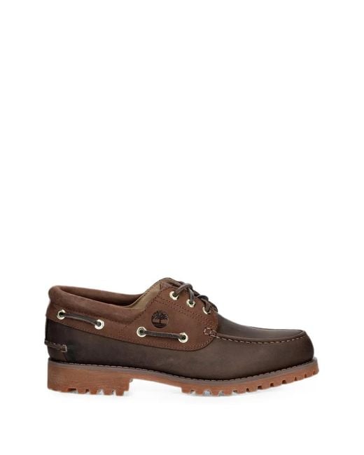 Timberland Brown Suede Boat Shoes for men