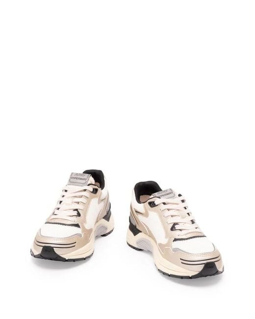 Autry White Baskets Hyperway À Empiècements En Mesh