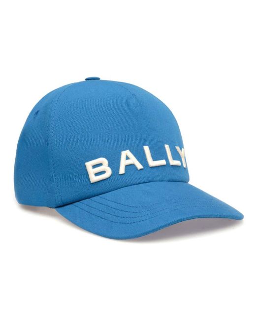 Bally Blue Logo-embroidered Baseball Cap for men