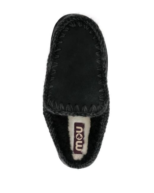 Mou Black Slippers